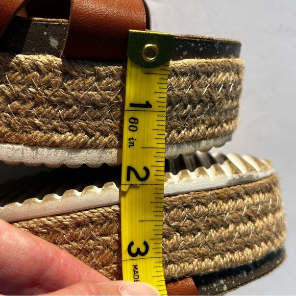 Patrizia by Spring Step Raenae Camel Women's Platform Ankle Strap Sandals Size 9 - Picture 8 of 11